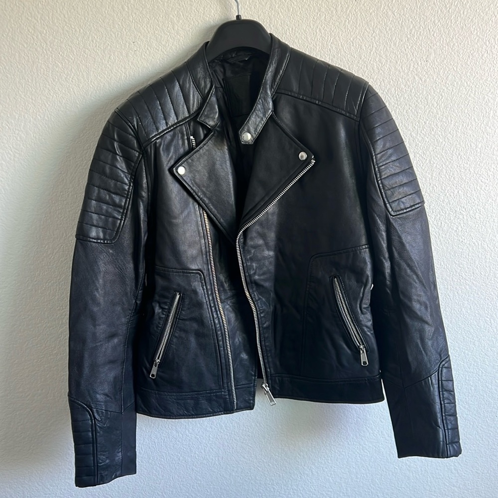 ASOS black leather jacket